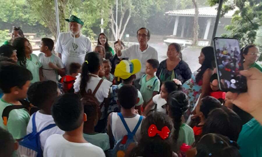 Parque Botânico realiza atividade dentro da FAA 2023, com a participação de alunos de escolas indígenas