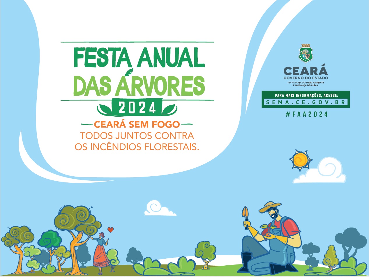 Vem aí a Festa Anual das Árvores 2024, a abertura, em Fortaleza, será dia 3 de abril, no Parque do Cocó