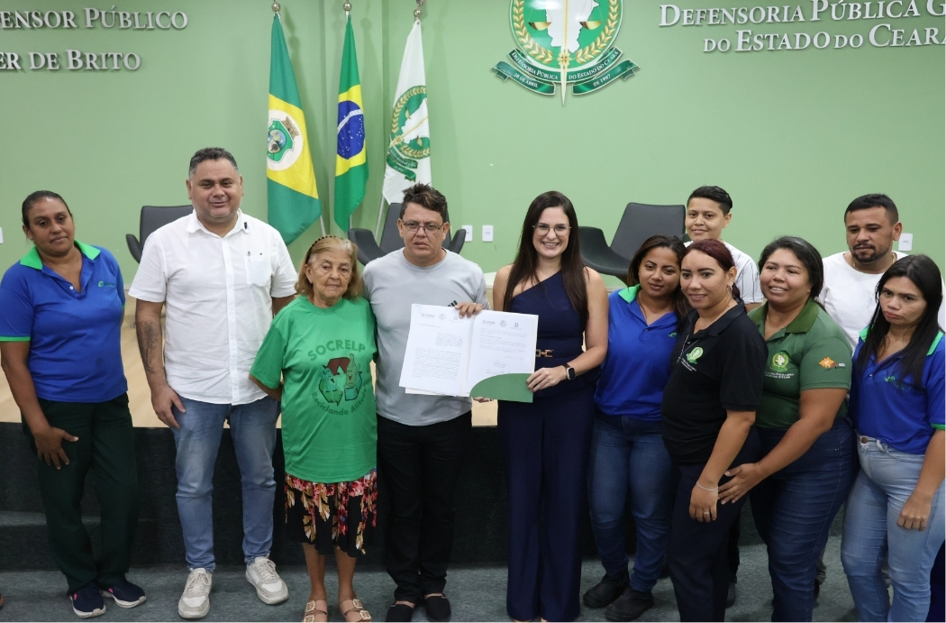 Defensoria Pública do Estado, Sema e Socrelp assinam termo para Coleta Seletiva Solidária