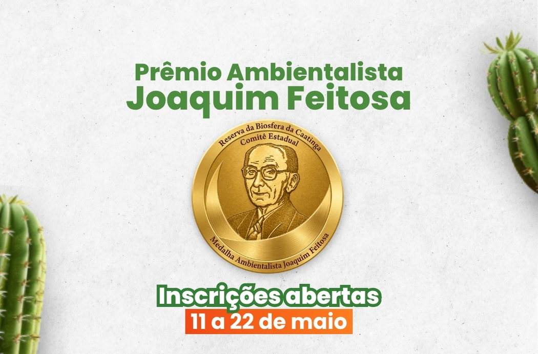 Sema abre as inscrições para a Edição 2026 do Prêmio Ambientalista Joaquim Feitosa